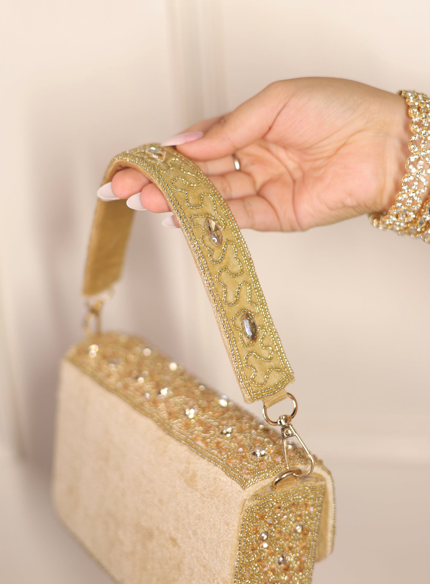 Shimmer Studded Bag