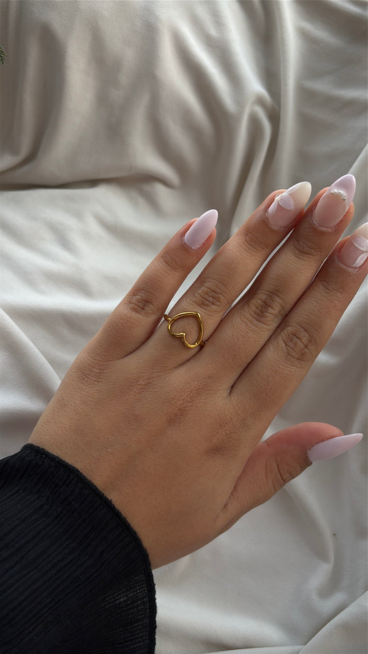halo Heart ring