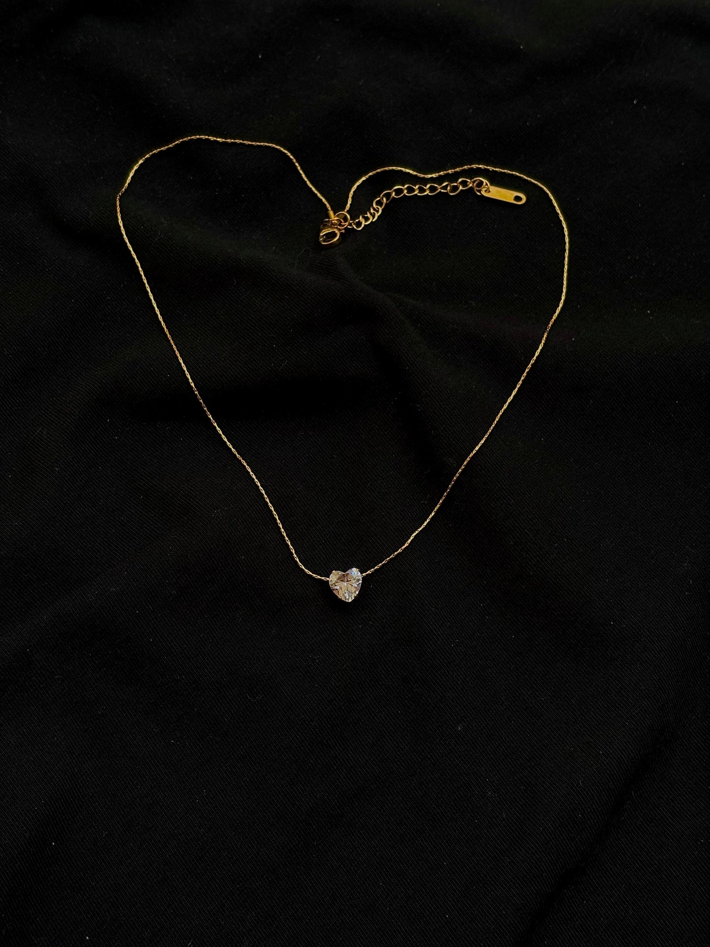 Solitaire Heart Necklace