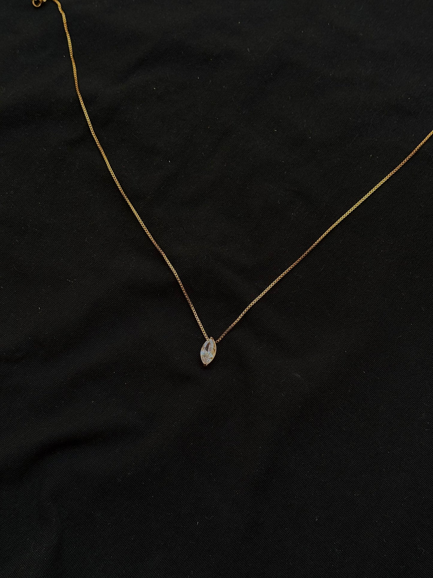 Marquise diamond necklace