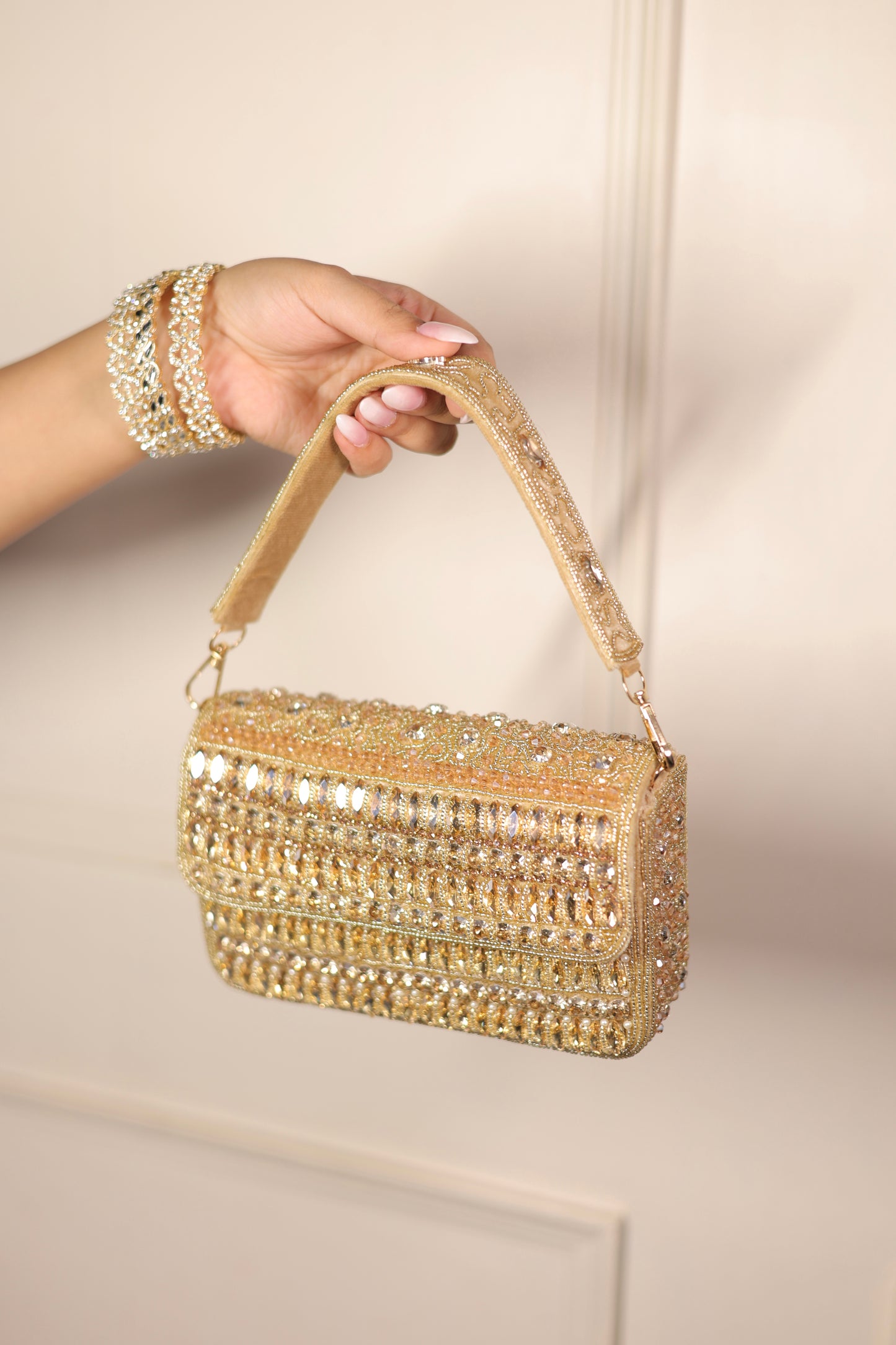 Shimmer Studded Bag