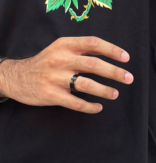 Everyday Black Mens ring
