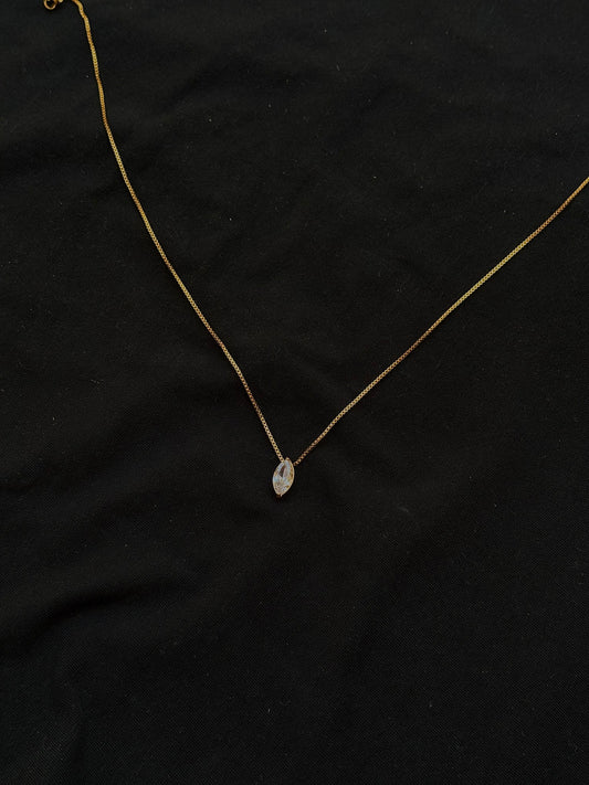 Marquise diamond necklace