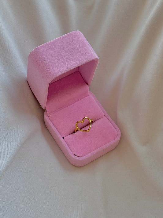 halo Heart ring