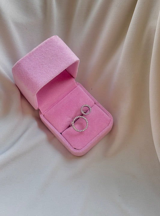 Duo bling ring  silver